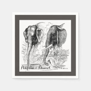 Elephant Wedding Napkins