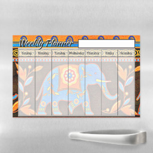 Elephant weekly planner  magnetic dry erase sheet