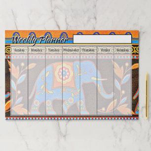 Elephant weekly planner sheets paper pad