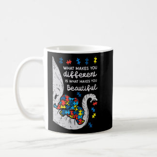 Elephant What Makes You Different Autism Awareness Coffee Mug