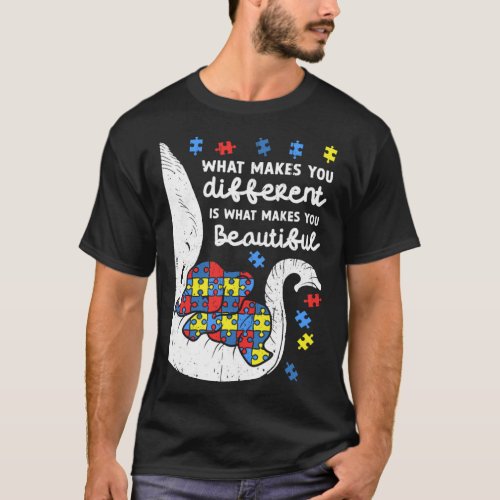 Elephant What Makes You Different Autism Awareness T_Shirt