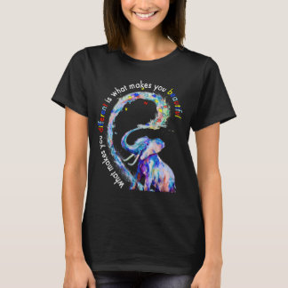 Elephant What Makes You Different Autism Awareness T-Shirt