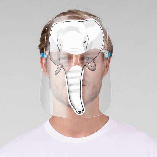 Elephant White Face Shield (Insitu)