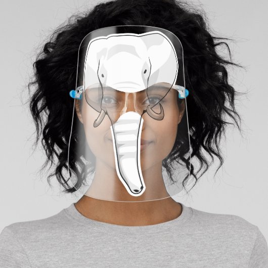 Elephant White Face Shield (Insitu)