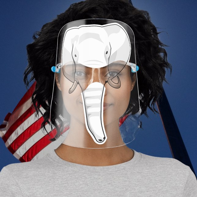 Elephant White Face Shield (Creator Uploaded)