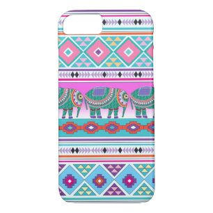Elephant with Aztec Pattern iPhone 7 Case