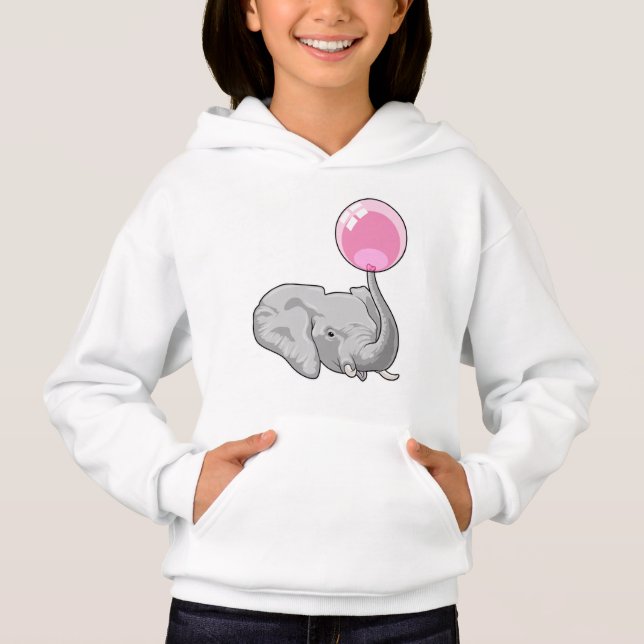 Elephant with Balloon Hoodie (Front)