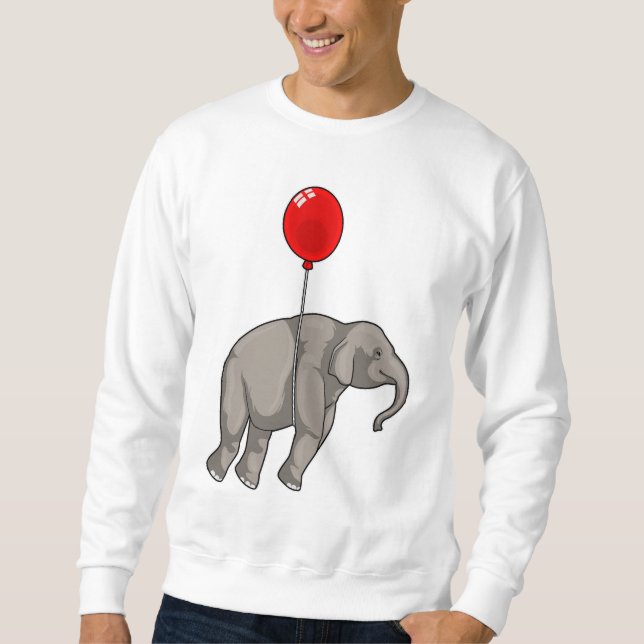 Elephant with Balloon Sweatshirt (Front)