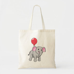 Elephant with Balloon Tote Bag
