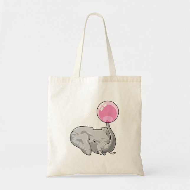 Elephant with Balloon Tote Bag (Front)