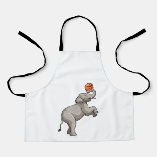 Elephant with Basketball Apron