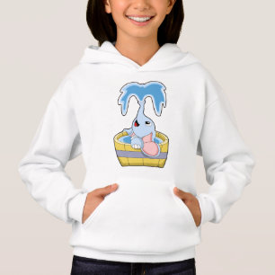 Elephant with Bathtub full of Water Hoodie