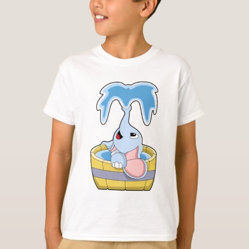 Elephant with Bathtub full of Water T_Shirt
