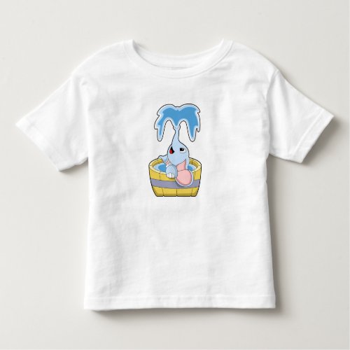 Elephant with Bathtub full of Water Toddler T_shirt