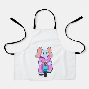 Elephant with Bicycle Apron