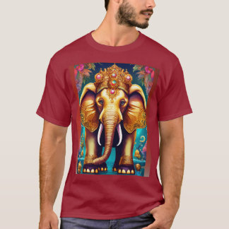 Elephant with Big Pretty Eyes  with Third Eye T-Shirt
