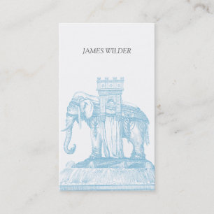 Elephant With Buddha Quotation Business Card