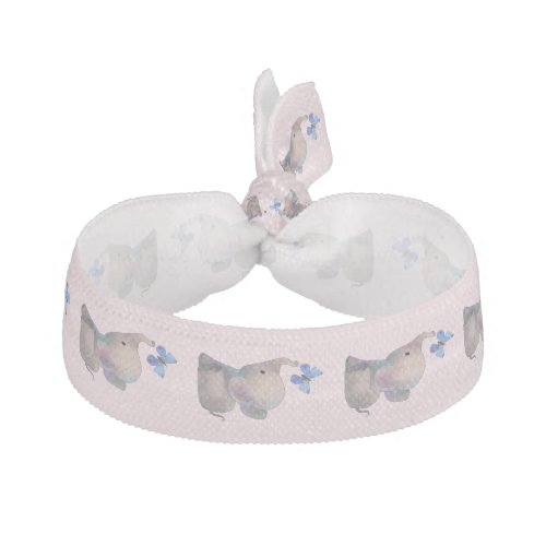 Elephant with butterfly elastic hair tie