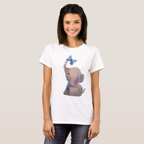 Elephant with butterfly T_Shirt