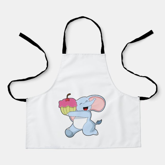 Elephant with Cake Apron (Front)