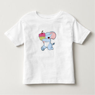 Elephant with Cake Toddler T-shirt