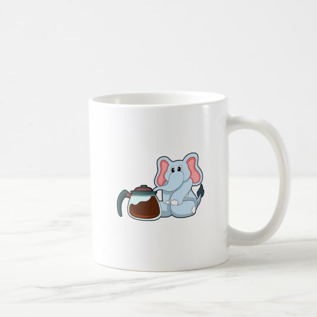 Elephant with Coffee pot Mug (Right)