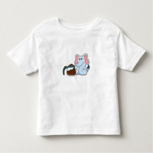 Elephant with Coffee pot Toddler T-shirt