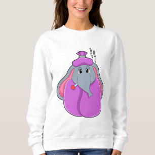Elephant with Fever thermometer Sweatshirt