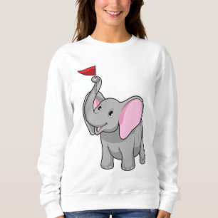 Elephant with Flag Sweatshirt