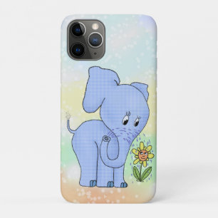Elephant with flower iPhone 11 pro case