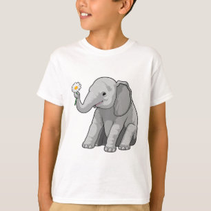 Elephant with Flower T-Shirt