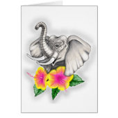 Elephant with Hibiscus Design (Front)