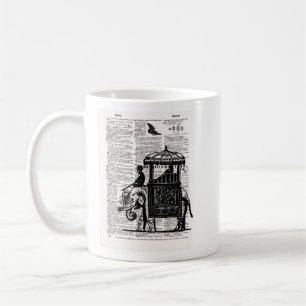 Elephant with Howdah Dictionary Art Coffee Mug