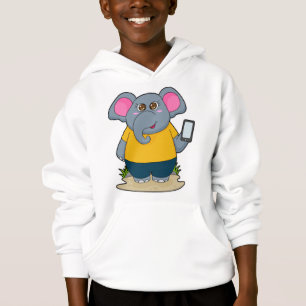 Elephant with Mobile Hoodie