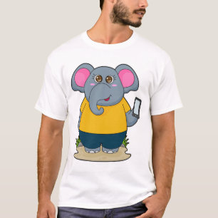 Elephant with Mobile T-Shirt