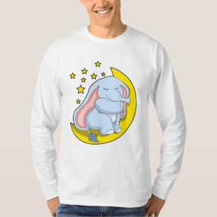 Elephant with Moon and Stars T-Shirt