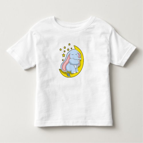 Elephant with Moon and Stars Toddler T_shirt