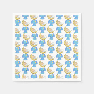 Elephant with Moon Baby Design Napkins
