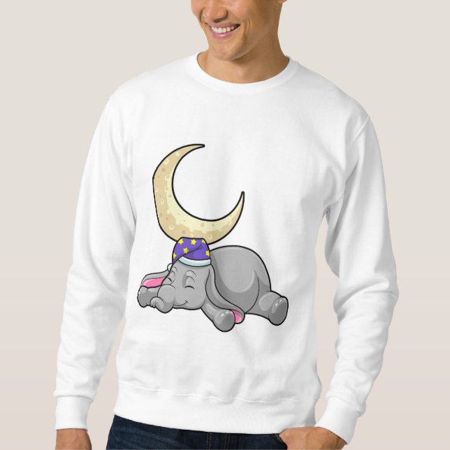 Elephant with Moon Sweatshirt (Front)