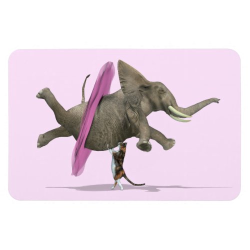 Elephant With Pink Tutu Magnet