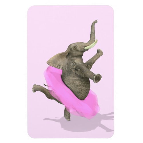 Elephant With Pink Tutu Magnet