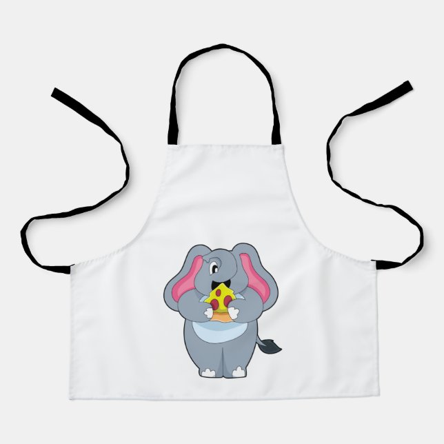 Elephant with Pizza Apron (Front)