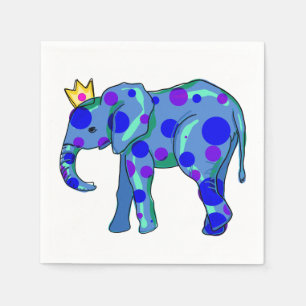 Elephant with Polka Dots Napkins
