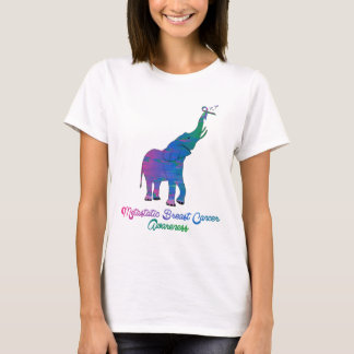 Elephant With Ribbons Metastatic Breast Cancer  T-Shirt
