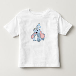 Elephant with Water bubbles Toddler T-shirt