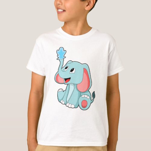 Elephant with Water T_Shirt