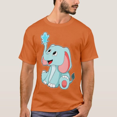 Elephant with Water T_Shirt