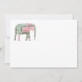 Elephant words cloud (Front)