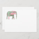 Elephant words cloud (Front/Back)