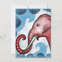 Elephant Would Like A Word Greeting Card